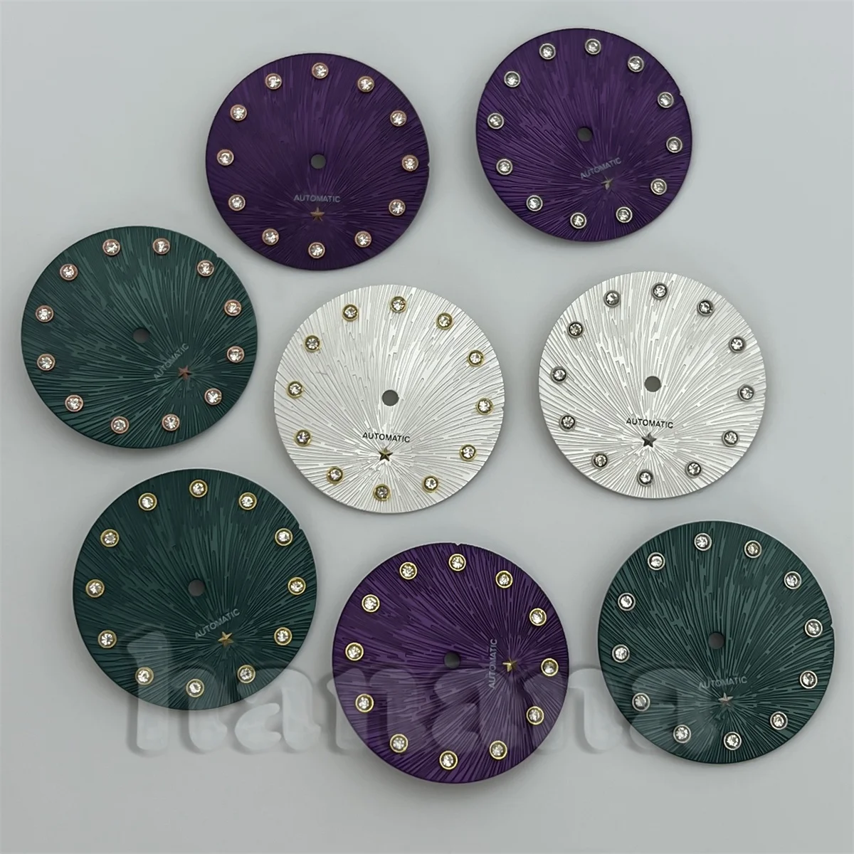 NH05 24.5mm ladies' dial diamond index star decoration is suitable for replacing parts of NH05 and NH06 ladies' watches