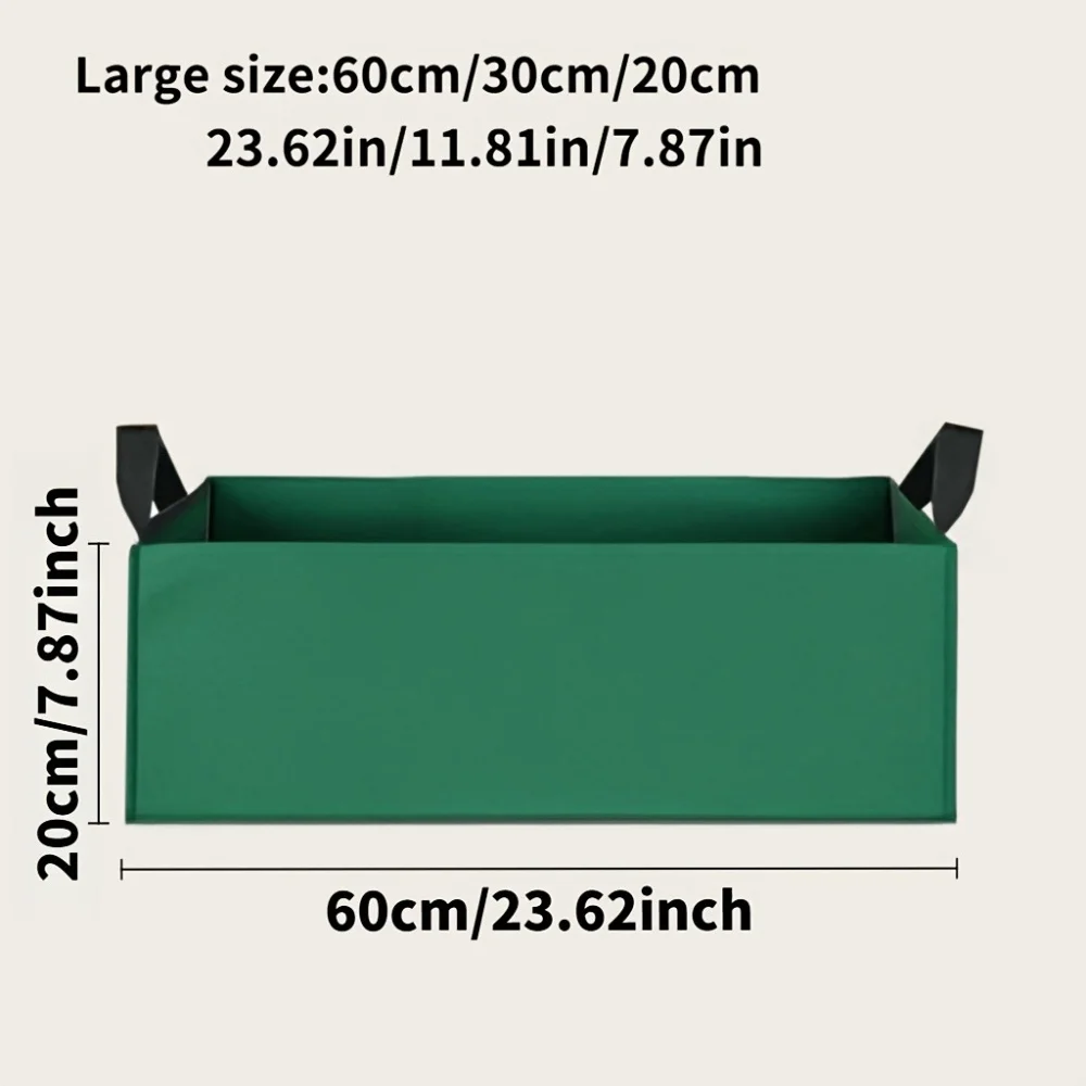 Breathable Square Planting Bag, Non-Woven Grow Bucket with Root Control Design, Space-Saving & Foldable for Versatile Gardening gallery 5