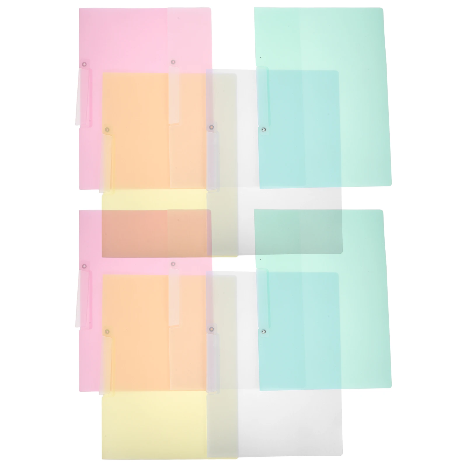 

10Pcs Side Opening Portable File Folder Swing Clip Report Covers Plastic Document Organizer for Office School Report Covers