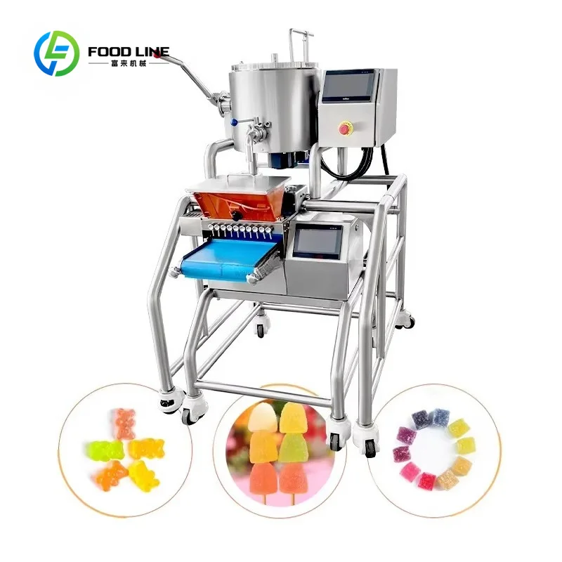 Customized Mini Automatic Soft Candy Depositor Desktop Chocolate Vitamin Fruit Jelly Gummy Make Machine