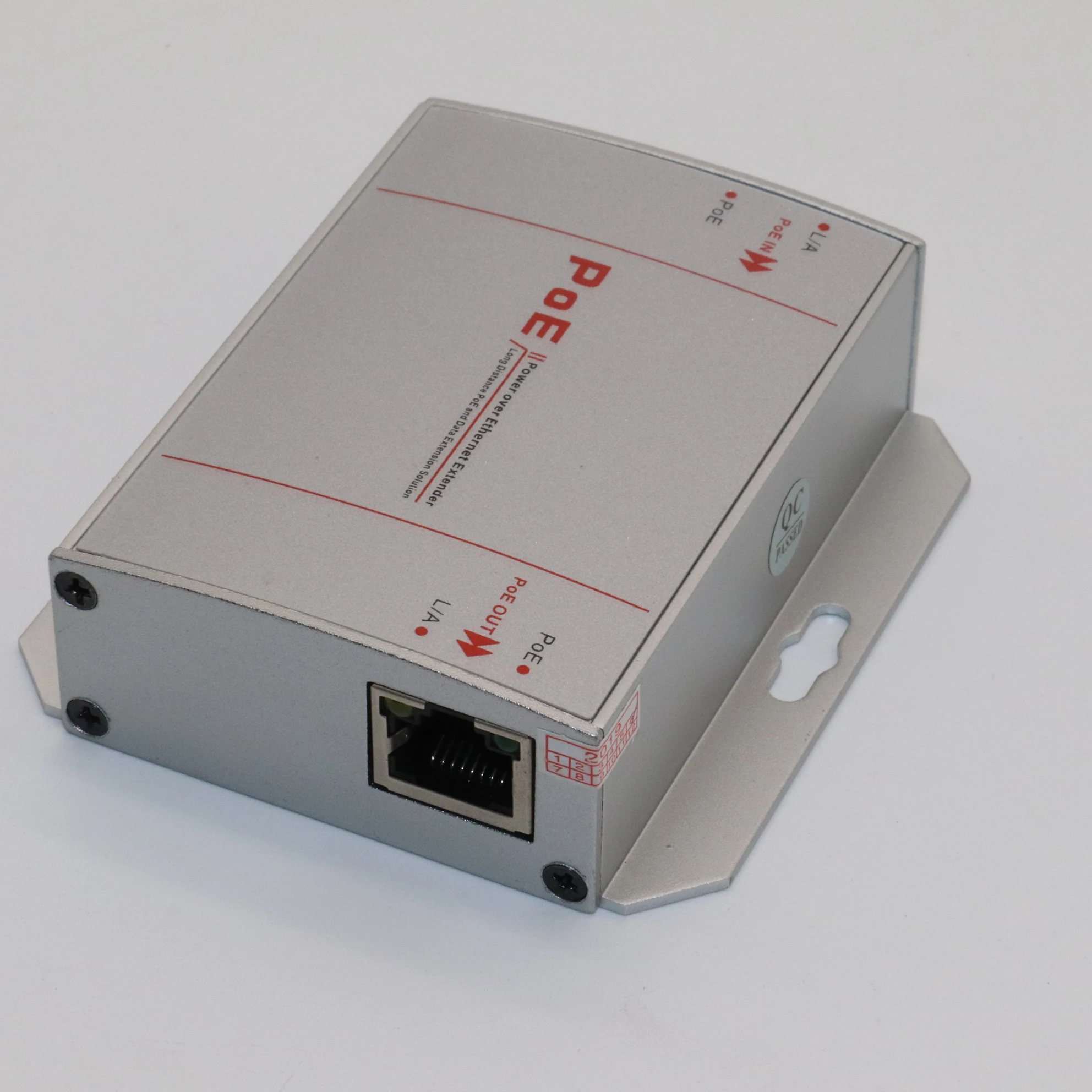

POE Extender with IEEE 802.3af Standard Transmitter Distance NVR IP Camera Wireless AP DIY 2Port 100Mbps 1*in + 1*Output 200m