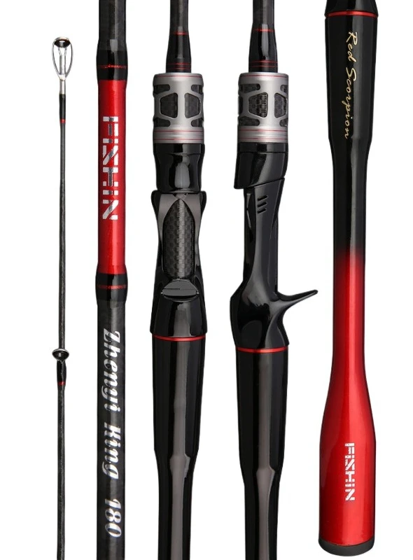 

Carbon MH Tune Spinning/Casting Rod Set (Fishing Equipment) - Saltwater, Bass/Blackfish, Long-Cast, Full Fishing Kit