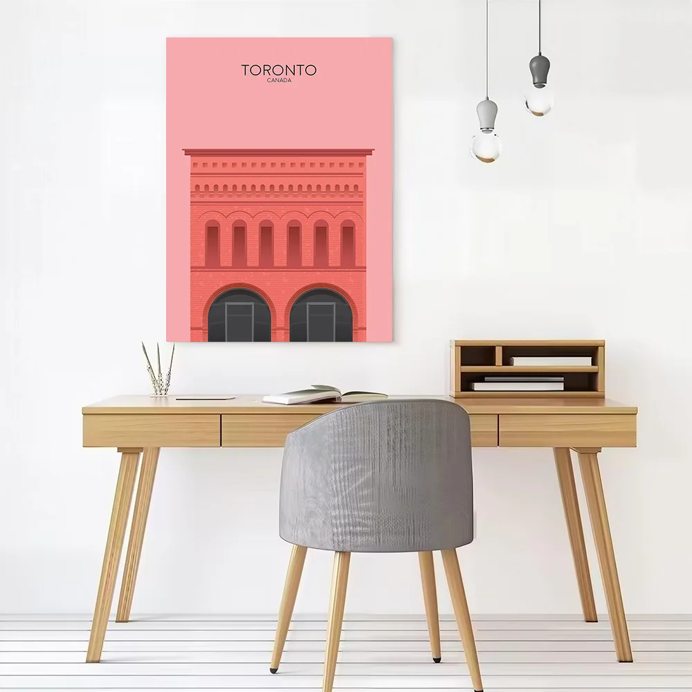 Toronto Travel Snippet Canvas Wall Art Poster Custom Wall Paintings Personalized Photo Printing for Man's Room Decoration Mural