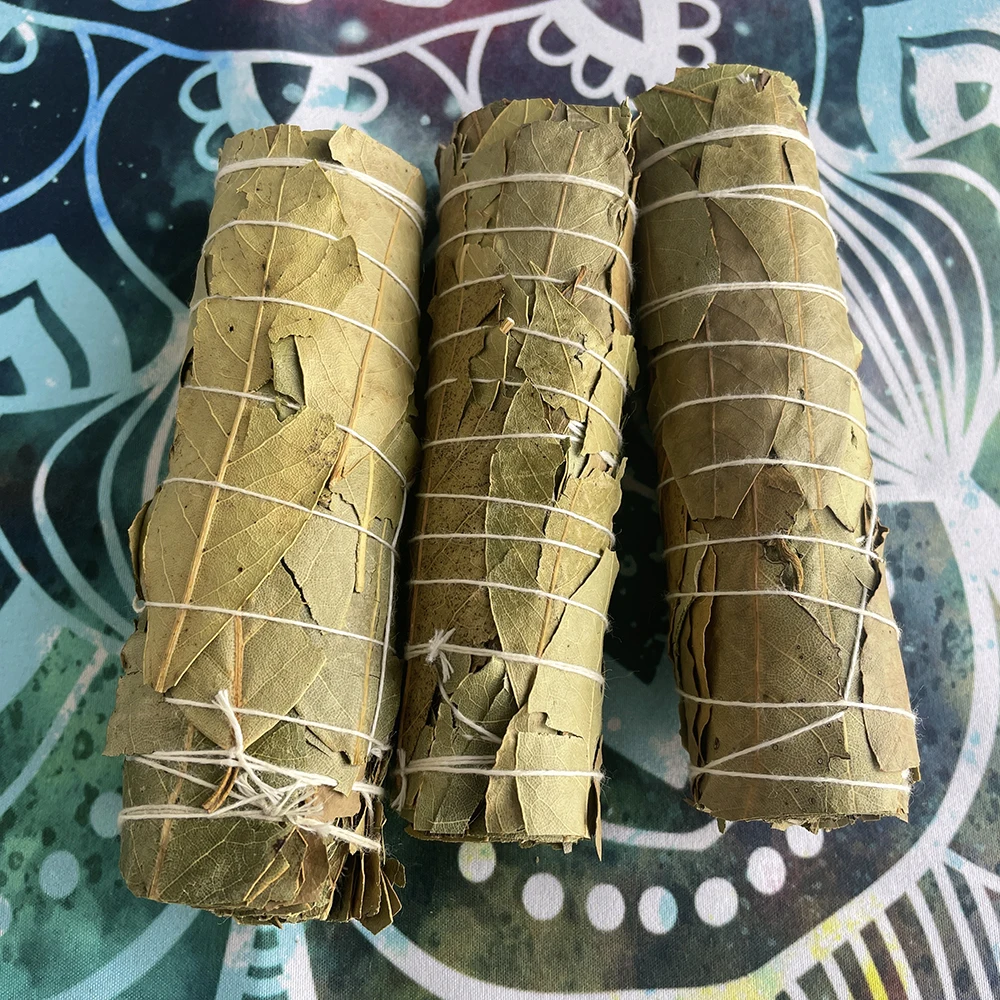 

Bay Leaves Sage Smudge Stick Incense Sage - alternative Clesaning wand Smudging Kit stick 4" Bundle