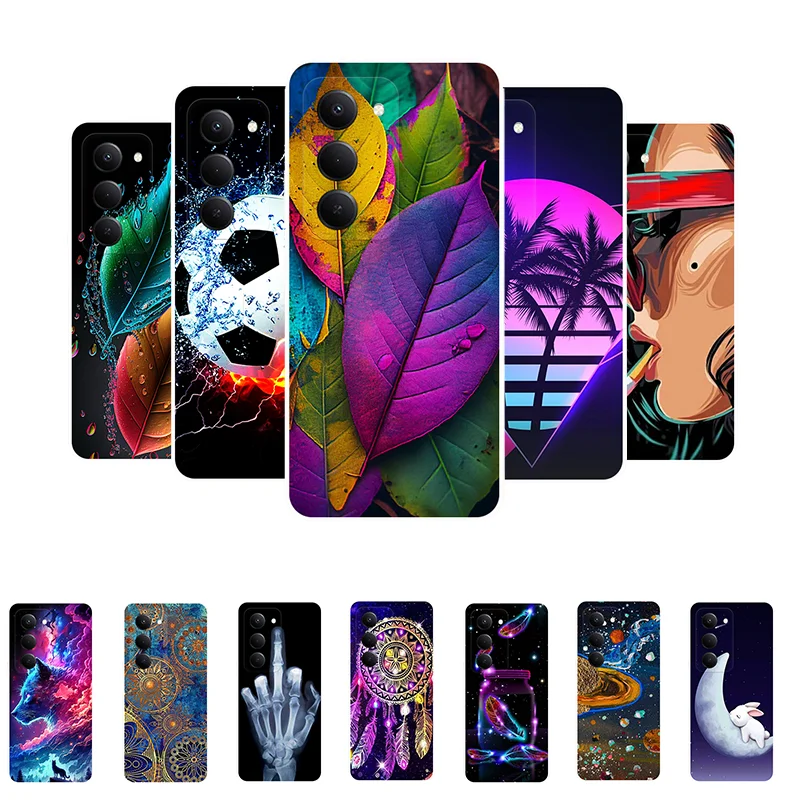 ل Redmi 15 5G حافظة سيليكون الغطاء الخلفي جراب هاتف ل Xiaomi Redmi 15 5G الكرتون لينة حافظة Redmi15 5G Global Fundas