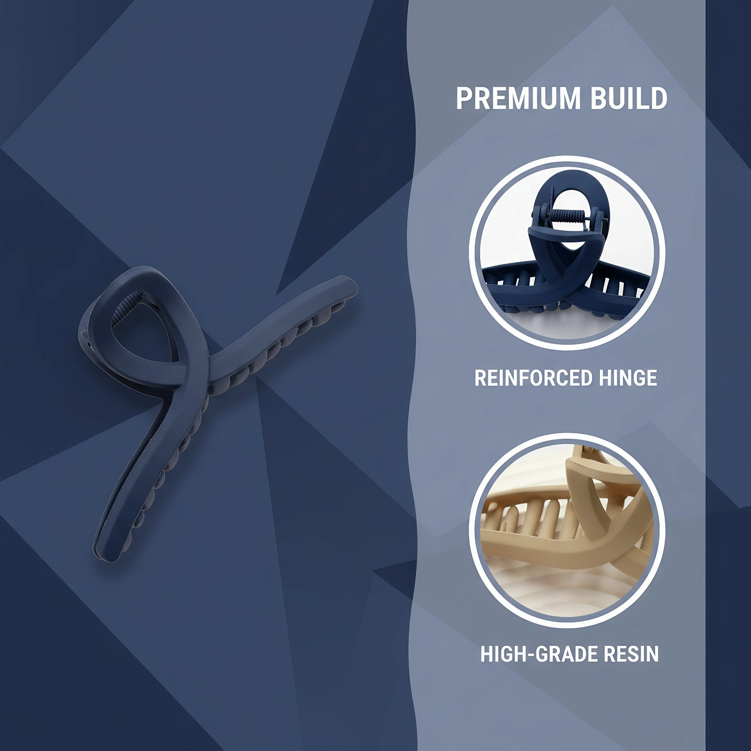 مجموعة مشابك شعر غير لامعة مكونة من 10 قطع، مخالب شعر يومية قوية مع قبضة غير قابلة للانزلاق، 8 ألوان للنساء والفتيات، بسيطة #6