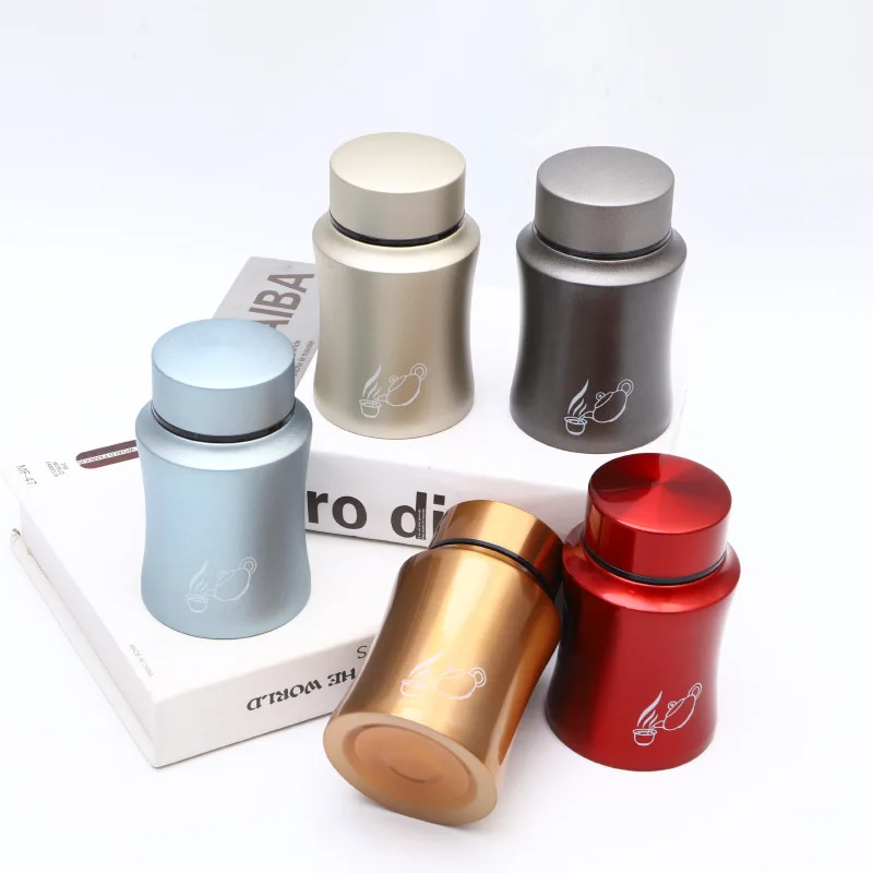 Portable Storage Tank, Stainless Steel, Dustproof, Sealed Tank, Office Tea Caddy, Outdoor Car, Mini Portable Storage Tank