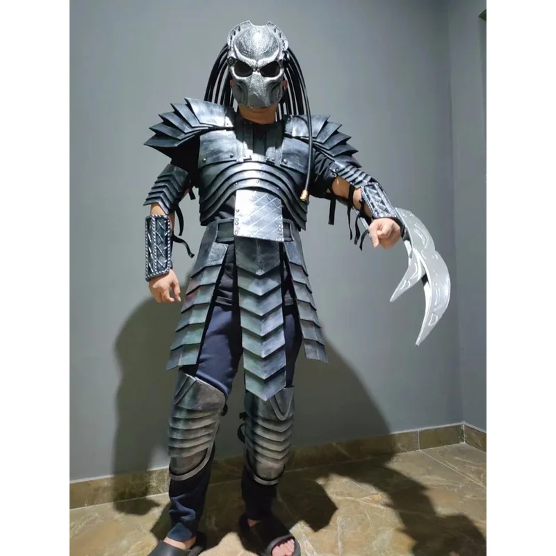 FC6Predator Jagged Warrior Armor Cosplay Costumes Masks Personality Motorcycle Full Face Helmet Cosplay Male Warrior For Me@FC8！