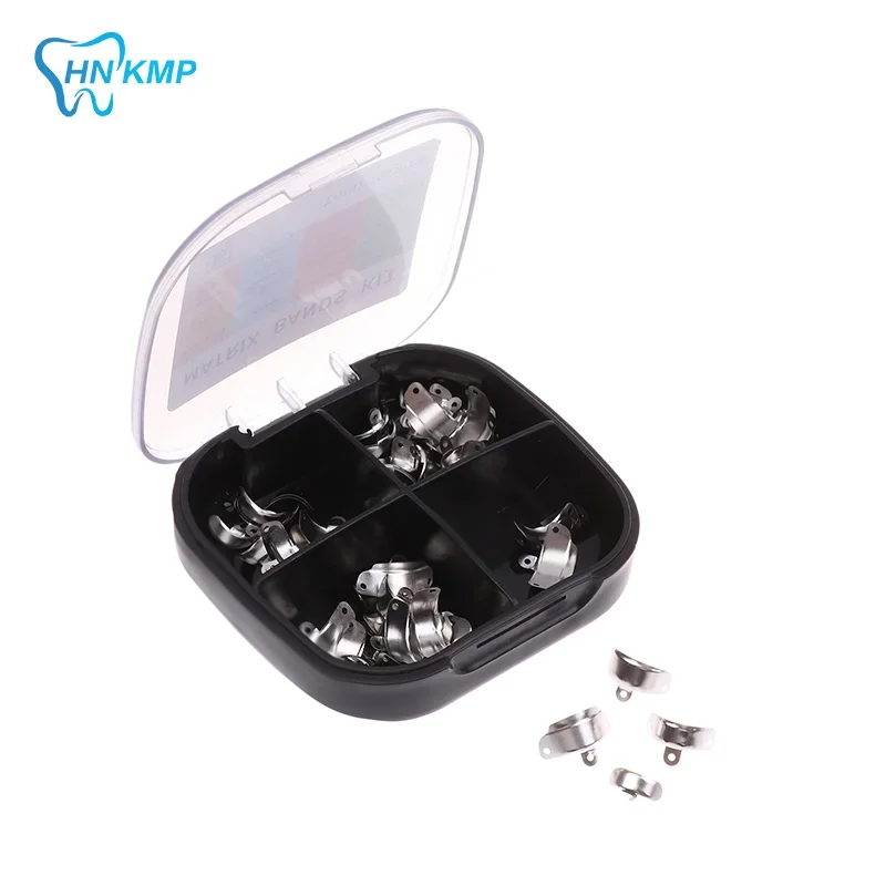 

100Pcs Mix Dental Matrix Bands Sectional Contoured Metal Matrices 3.5/4.5/5.5/6.5mm For Teeth Replacement Dentistry Supply