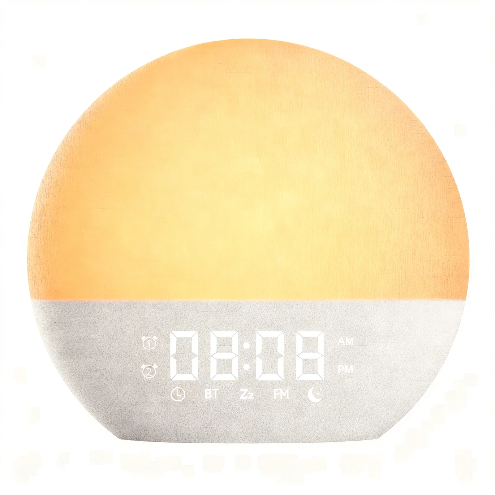 Gradual Wake Up Experience Sunrise Alarm Clock Wake Up Light Sleep Aid Light Bedside Lamp Digital