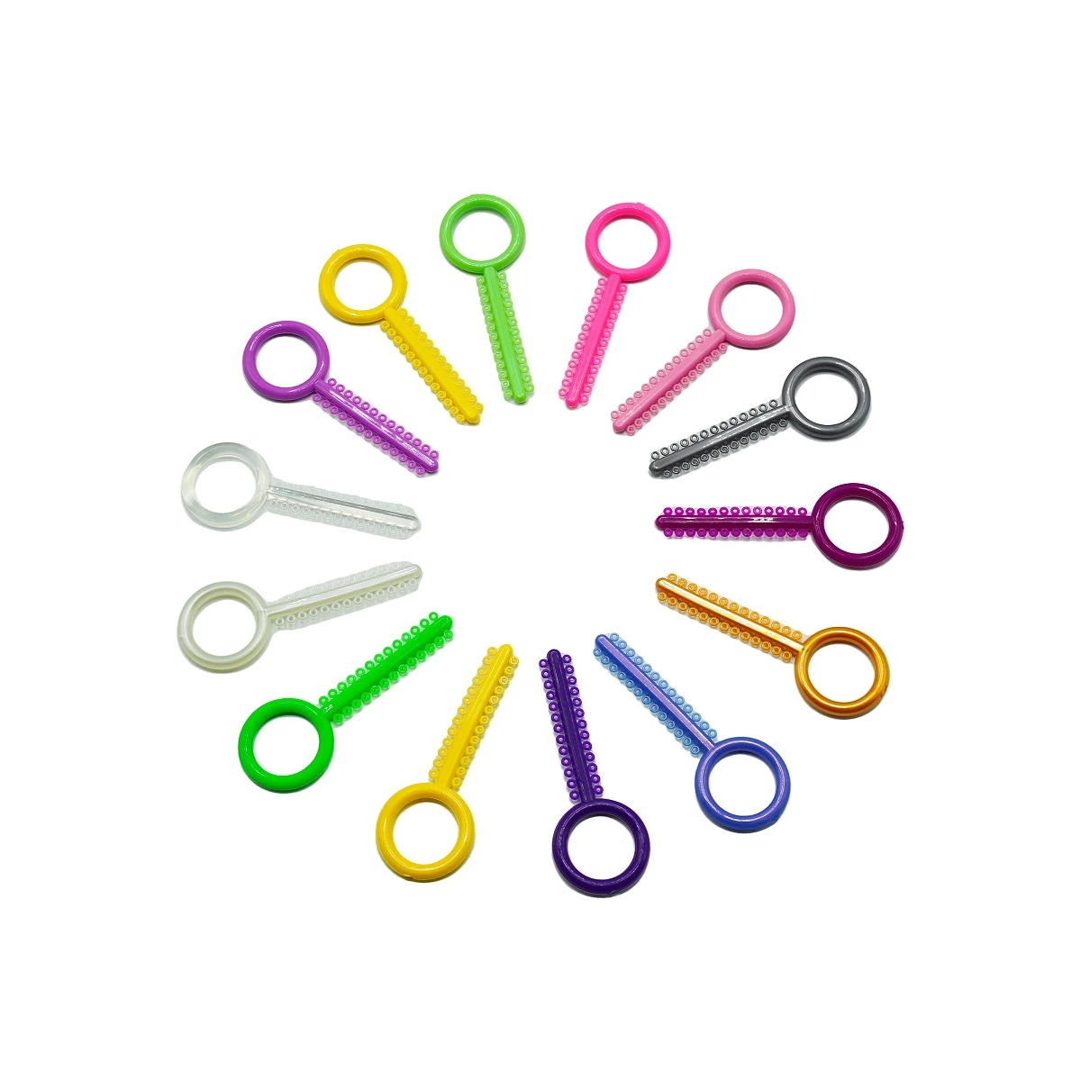 

Ортодонтические эластичные лигатурные галстуки, 40 палочек/1040 шт., смешанные цвета, уретановые, без латекса, устойчивые к выцветанию