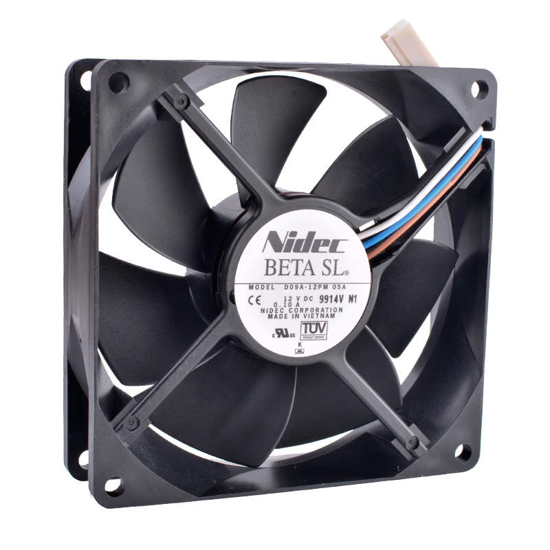 

COOLING REVOLUTION D09A-12PM 05A 9cm 9025 9225 90mm fan92x92x25mm 12V 0.10A Double ball bearing computer chassis CPU cooling fan