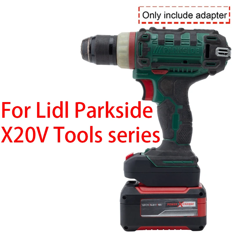 Battery Adapter/Converter for Lidl Parkside X20V Li-ion tool to Einhell X-Change/OZITO 18V Li-ion Battery Adapter Tool Accessory