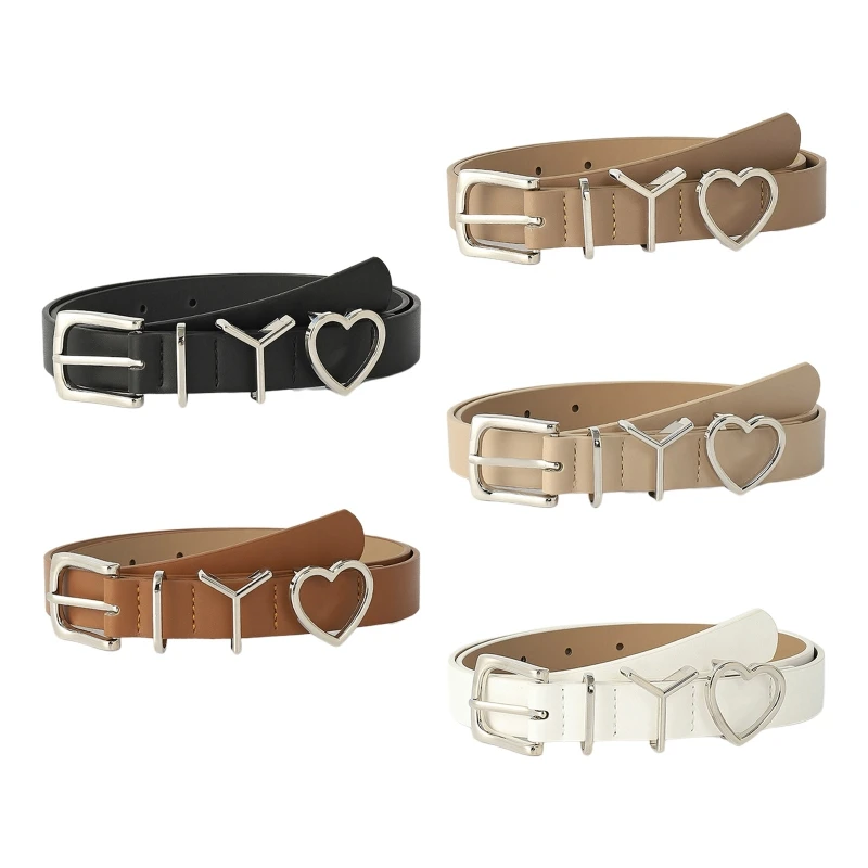 

Punk Waist Belly Chain Belt for Women Alloy PU Leather Belt with Adjustable Hole Daily Wear Jeans Pants Body Supplies