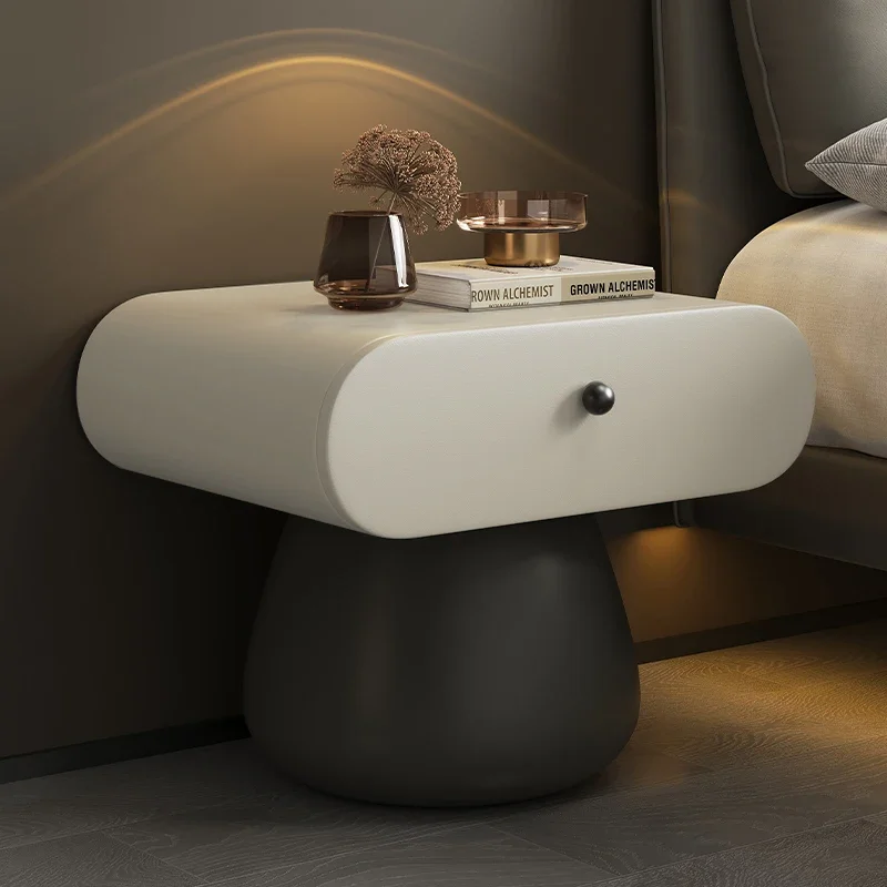

Narrow Unique Nightstands White European Bedside Design Modern Nightstands Storage Minimalist Mesitas De Noche Home Furniture