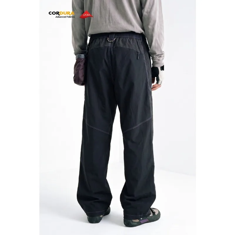 Men's  Rock Climbing Pants - Durable & Stretchy Bouldering Trousers with High Abrasion Resistance for Mountaineering view 2