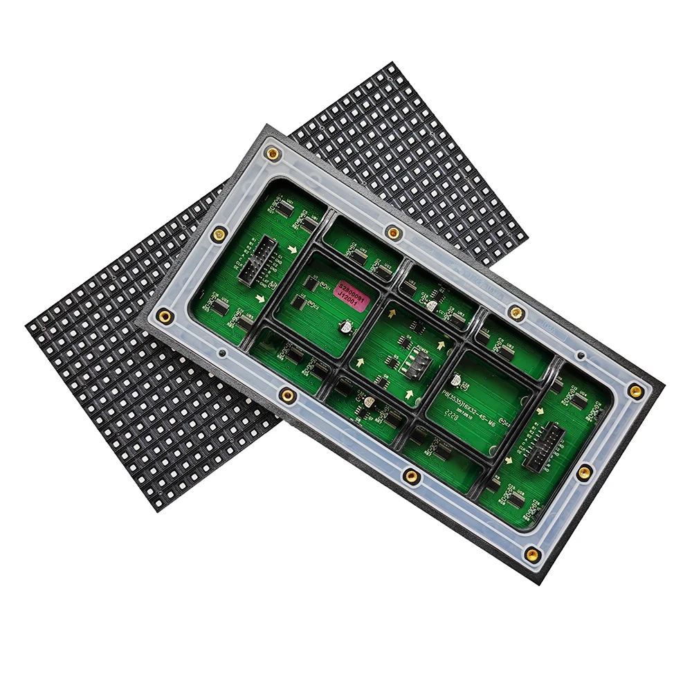 

P8 Outdoor LED Screen Module 256x128mm Outdoor Waterproof 32x16 Pixels High Brightness HUB75E Interface