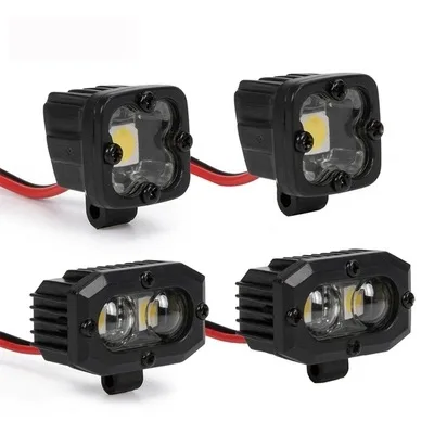 RC Bright LED Lights Reflektor reflektorowy do samochodu 1/10 RC Crawler Axial Traxxas TRX4 TRX6 SCX10 90046 AXI03007 Wraith Gen8 VS4-10