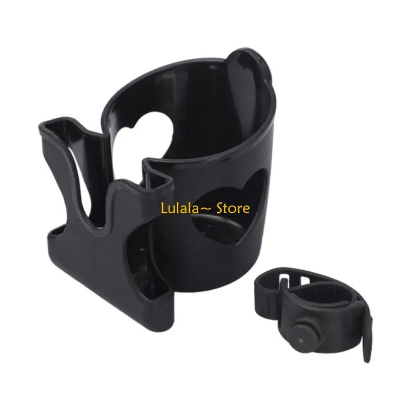 

Y4QA Easy Installation 2 In 1 Strollers Accessory Prams Cup Holder Bottle Organiser and Phone Mount for Busy Families