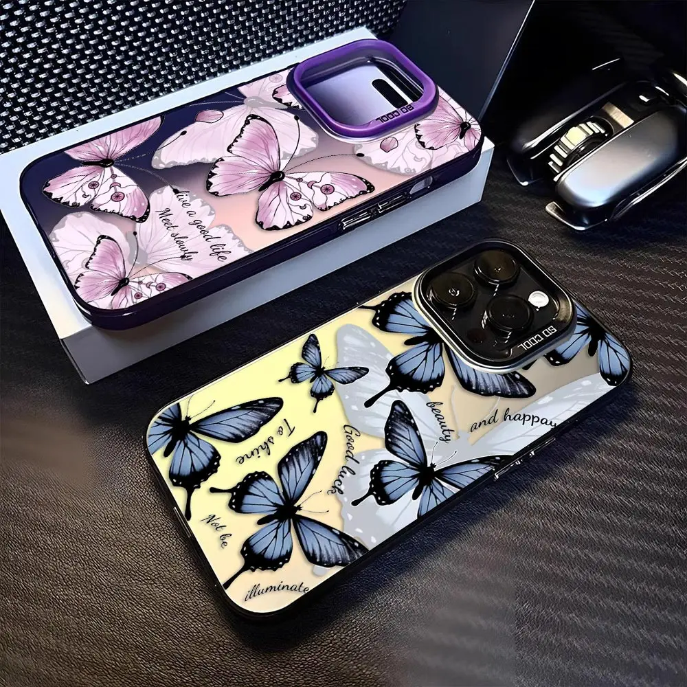 

Phone Case For Redmi Note 15 14 13 12 11 11S 10 9 10S 9S Pro Max Plus Bumper Hard Shockproof Phone Cover Beautiful Butterfly