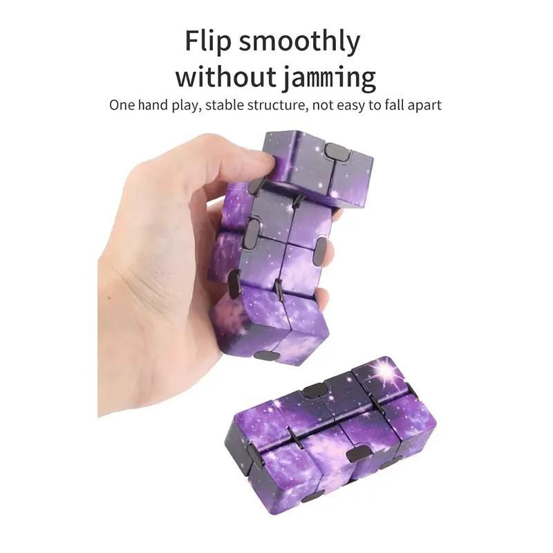 Starry Sky Infinity Magic Cube Square Puzzle Toys Relieve Stress Hand Game Four Corner Maze Children Adult Decompression Toys