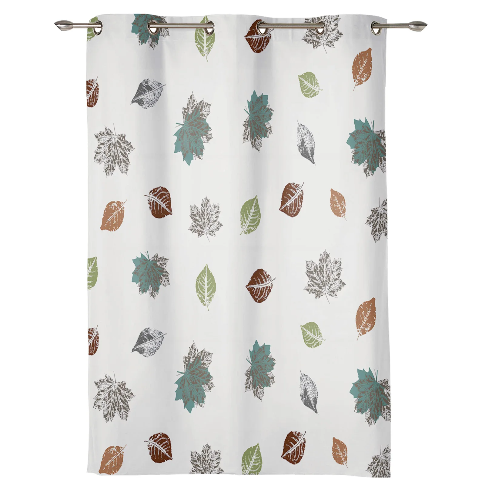 Leaf Abstract Deciduous Curtains for Bedroom Living Room Window Curtain Treatments Blinds Kitchen Home Decor Drapes