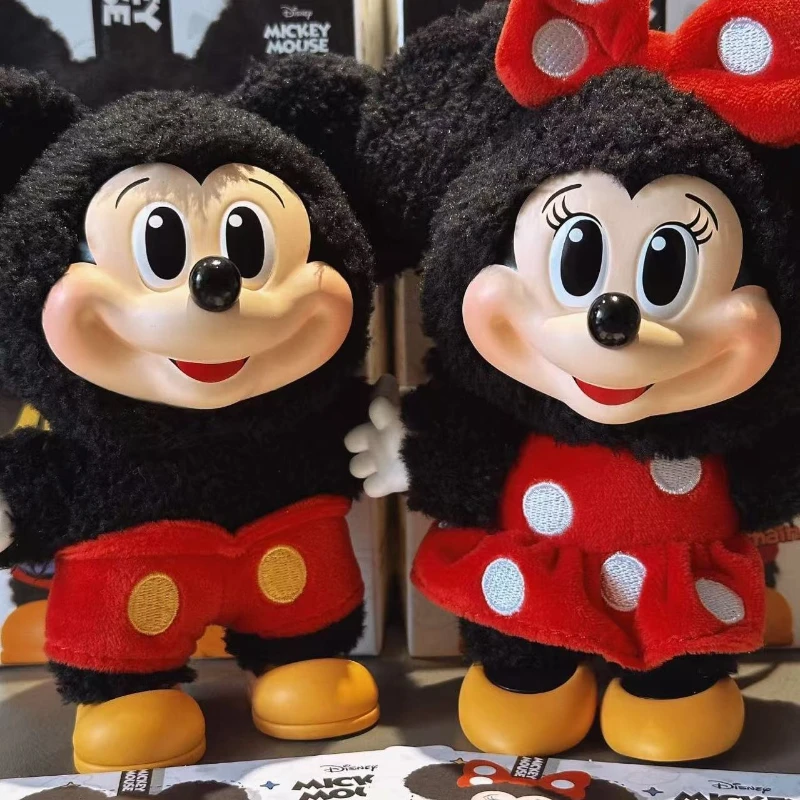 미키 가족 귀여운 함께하는 키체인 블라인드 박스 크리스마스 선물 애니메이션 피규어 인형 미스터리 장난감 백팩 장식품