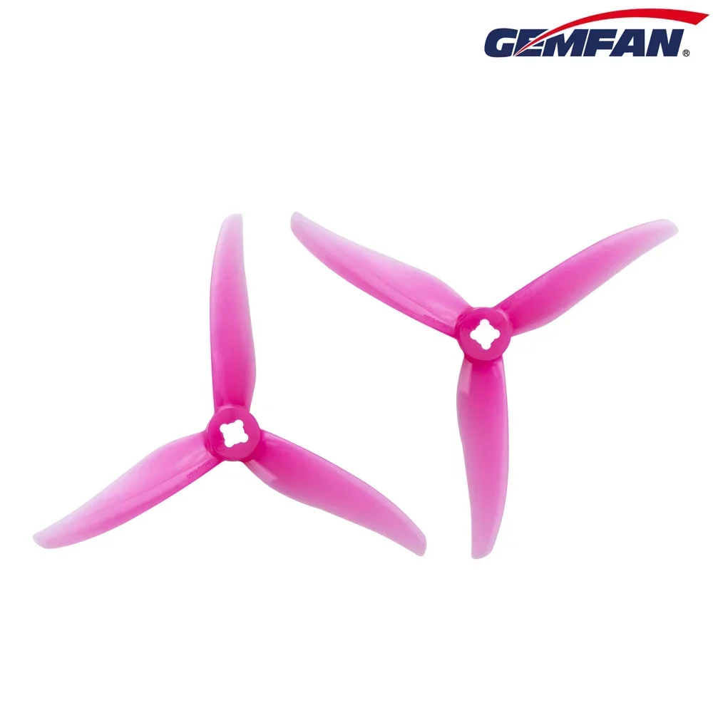 10Pairs(10CW+10CCW) Gemfan Hurricane 4023 4X2.3X3 3-Blade Propeller (Random Color) for RC FPV 4inch Toothpick Drone LR4