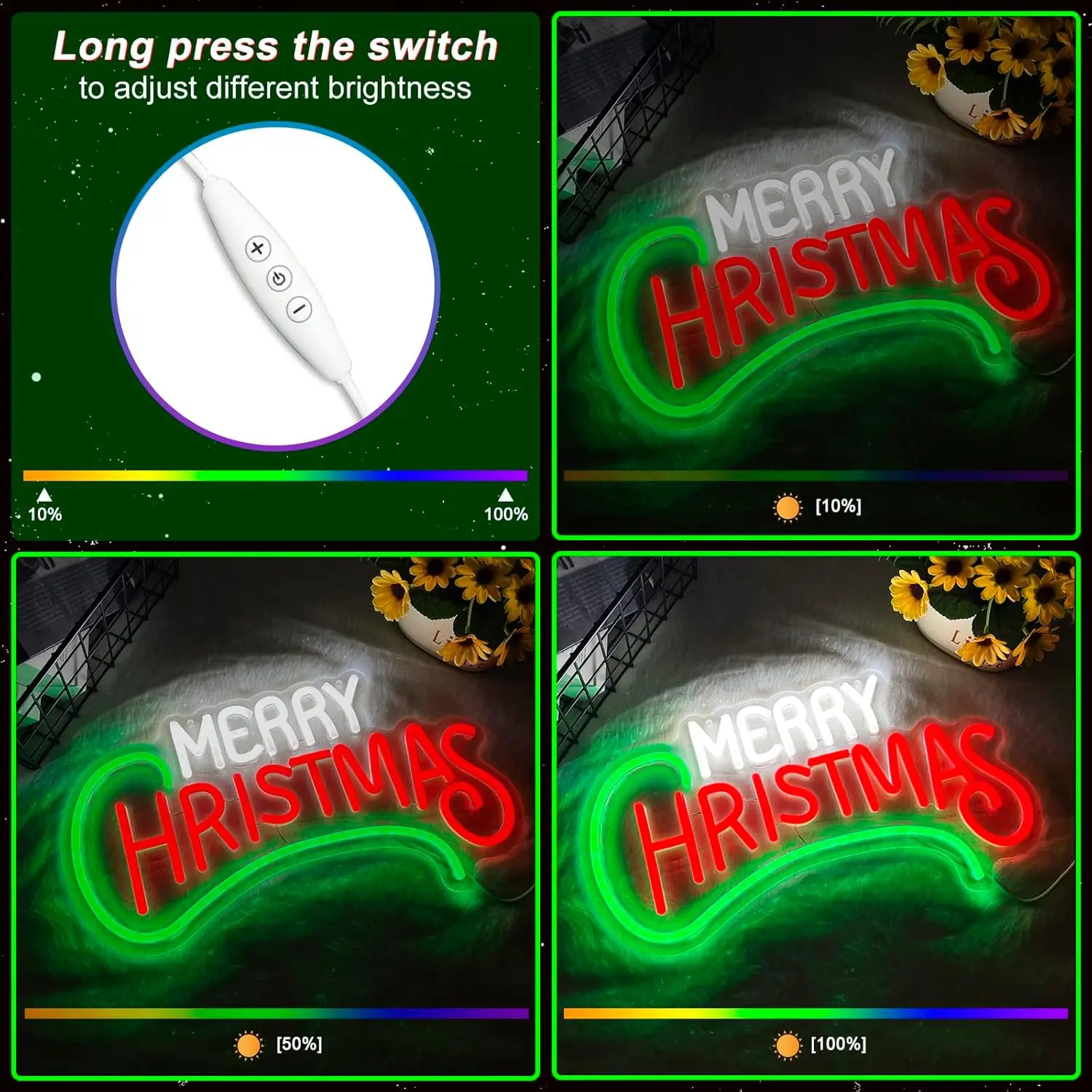 Merry Hristmas Christmas Neon Signs LED Light Sign For Holiday Party Home Bar Decoration Outdoor Wall Decor Festival Kid Gift