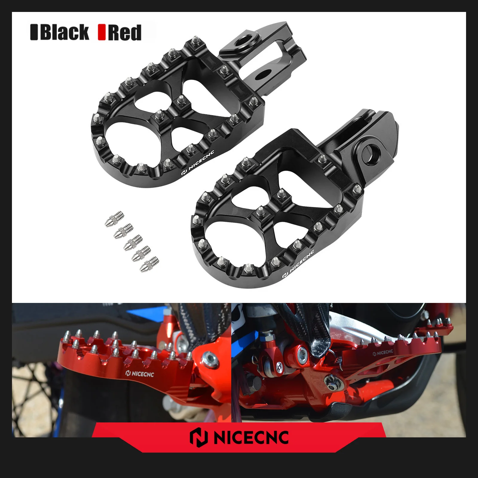 

2025 2024 For Beta RR 300 RR 250 200 RR 520 480 450 430 400 390 350 2000-2025 Motorcycle Footpegs Footrest Pedal Kit Strong Grip