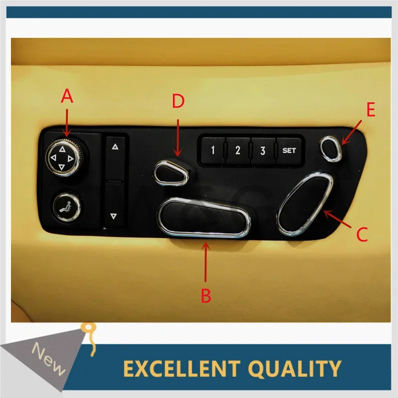 

For Bentley Continental GT Flying Spur Mulsanne Bentayga Seat Button Seat Switch Button Seat Adjustment Cover