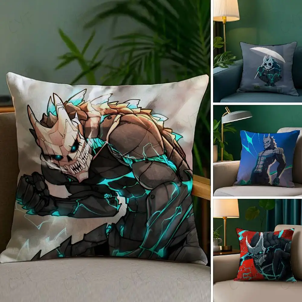 

Cool Anime K-Kaiju No.8 Pillow Case Custom Printed Brushed Fleece Pillow, Baby Skin-Touch, Eco-Friendly Dye-Sublimation Cushion