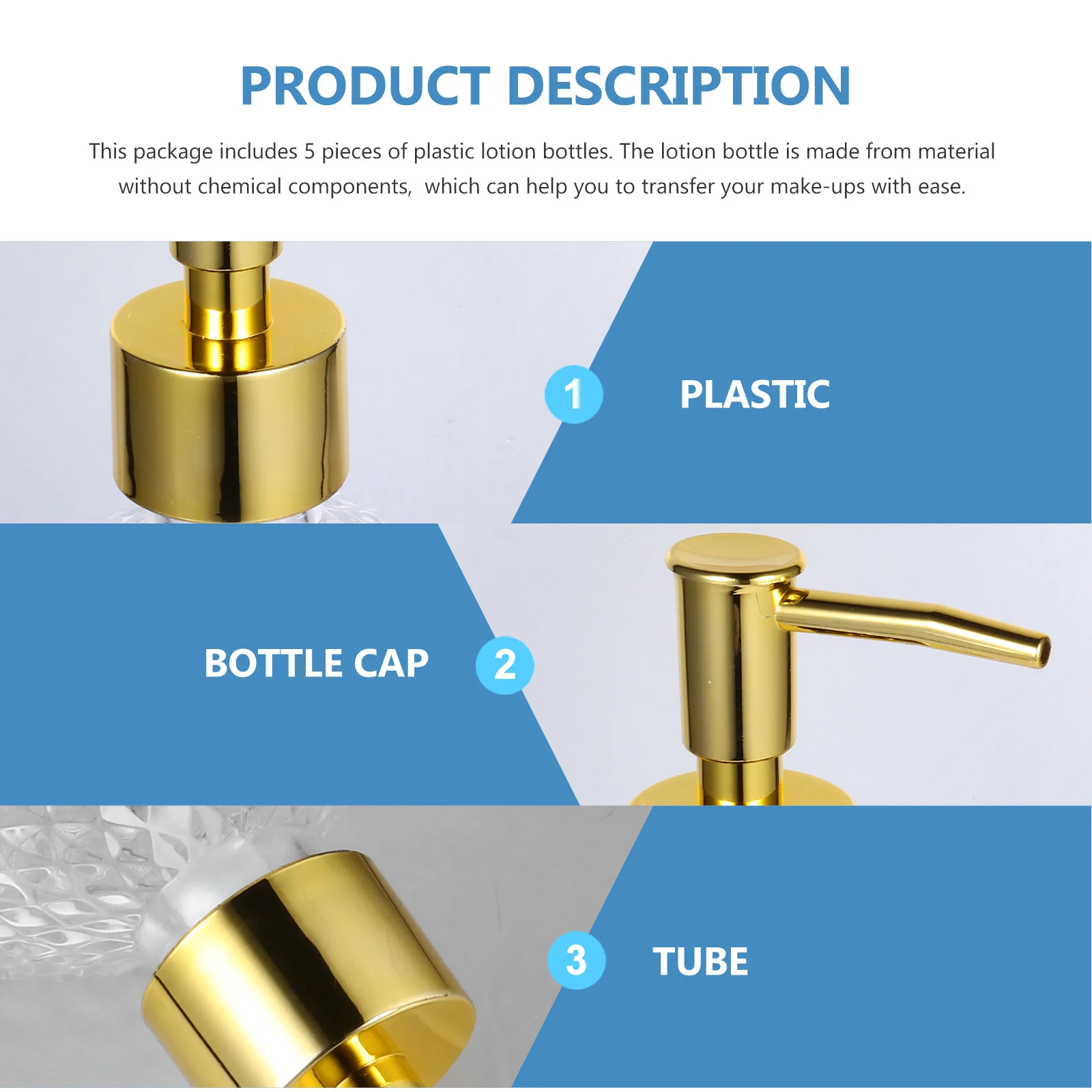 

1Pcs 220Ml Press Type Lotion Bottle High Quality Reusable Travel Pump Container for Shampoo Body Wash Hand Storage