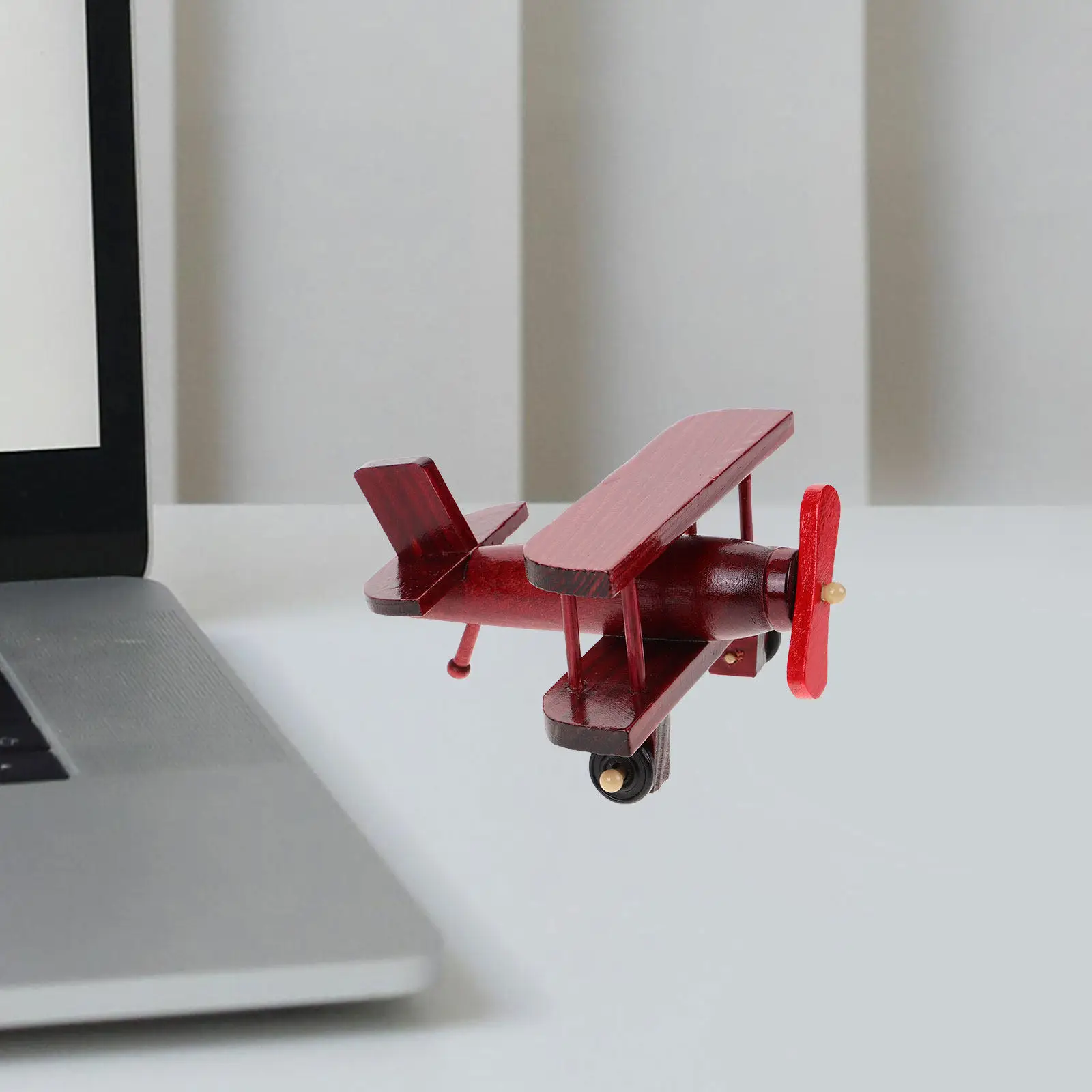 

Vintage Wooden Plane Retro Airplane Decor Home Desk Ornament Creative Wood Craft Airplane Artwork Rustic Desktop Decoration