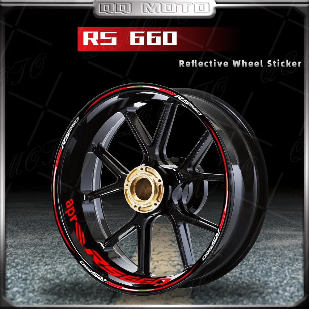 

Reflective Motorcycle Wheel Stickers Rim Stripes Tape Hub Decal Decorative Accessorise Waterproof For RS 660 rs660 RS660