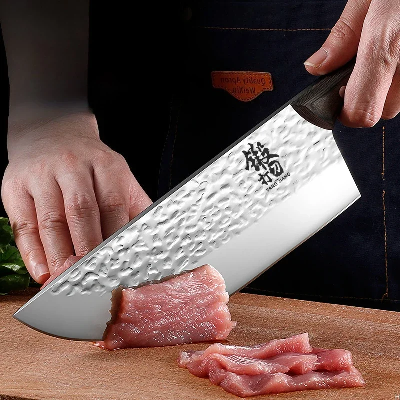High-Forging Meat Cleaver Kitchen Knife With Wooden Handle Professional Butcher Knife Chef Multifunctional Kitchen Accessories