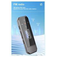 N97R X80 USB MP3 Player Mini 64GB Touch Key Bluetooth 5.3 Sports Clip Music Player Support FM Radio Recorder E-Book Pedometer