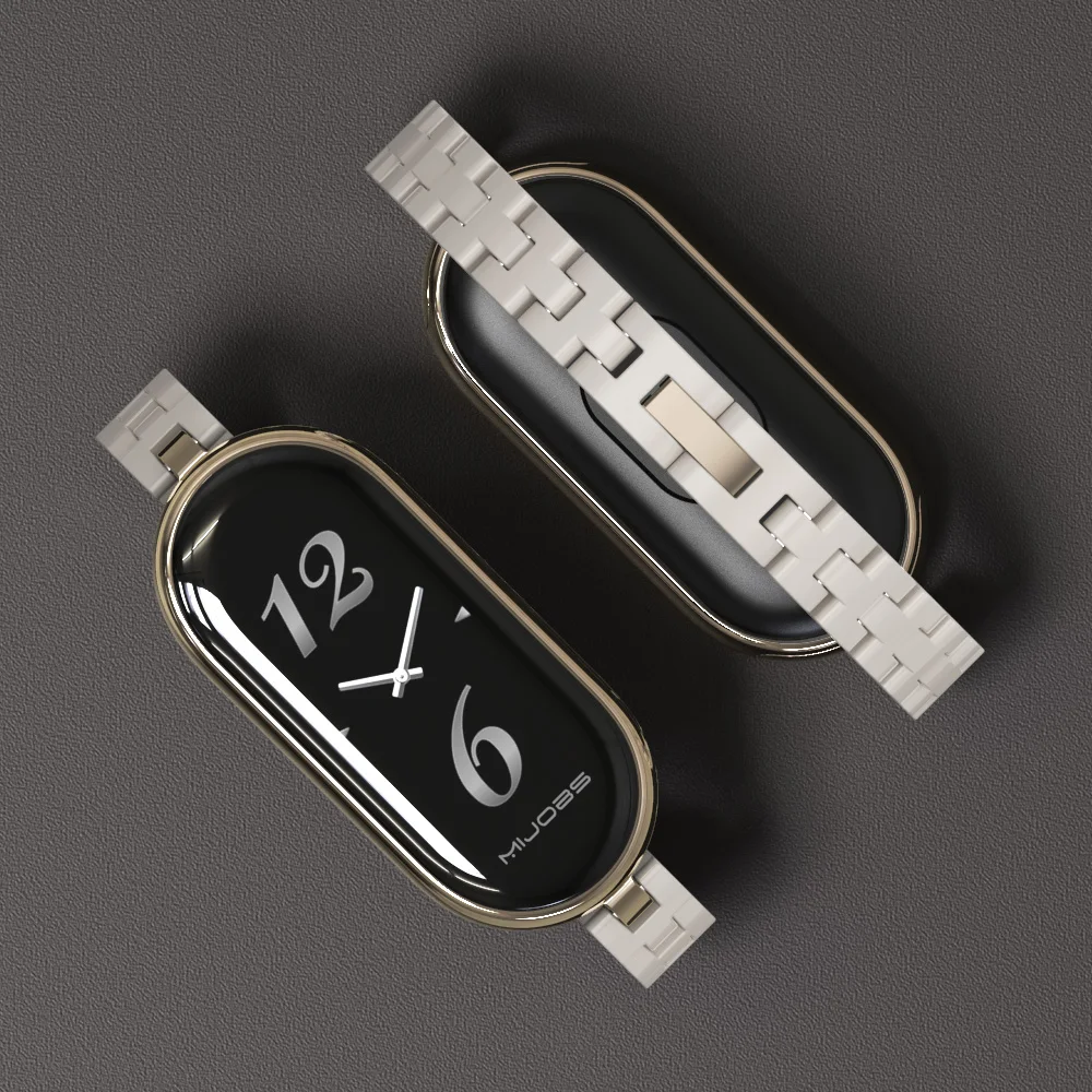 Correa de mujer para Mi Band 10 9 8 pulsera para Mi Smart Band 9 Correa para Mi Band 8 7 6 5 4 3 PC correa de reloj Mi Band 6