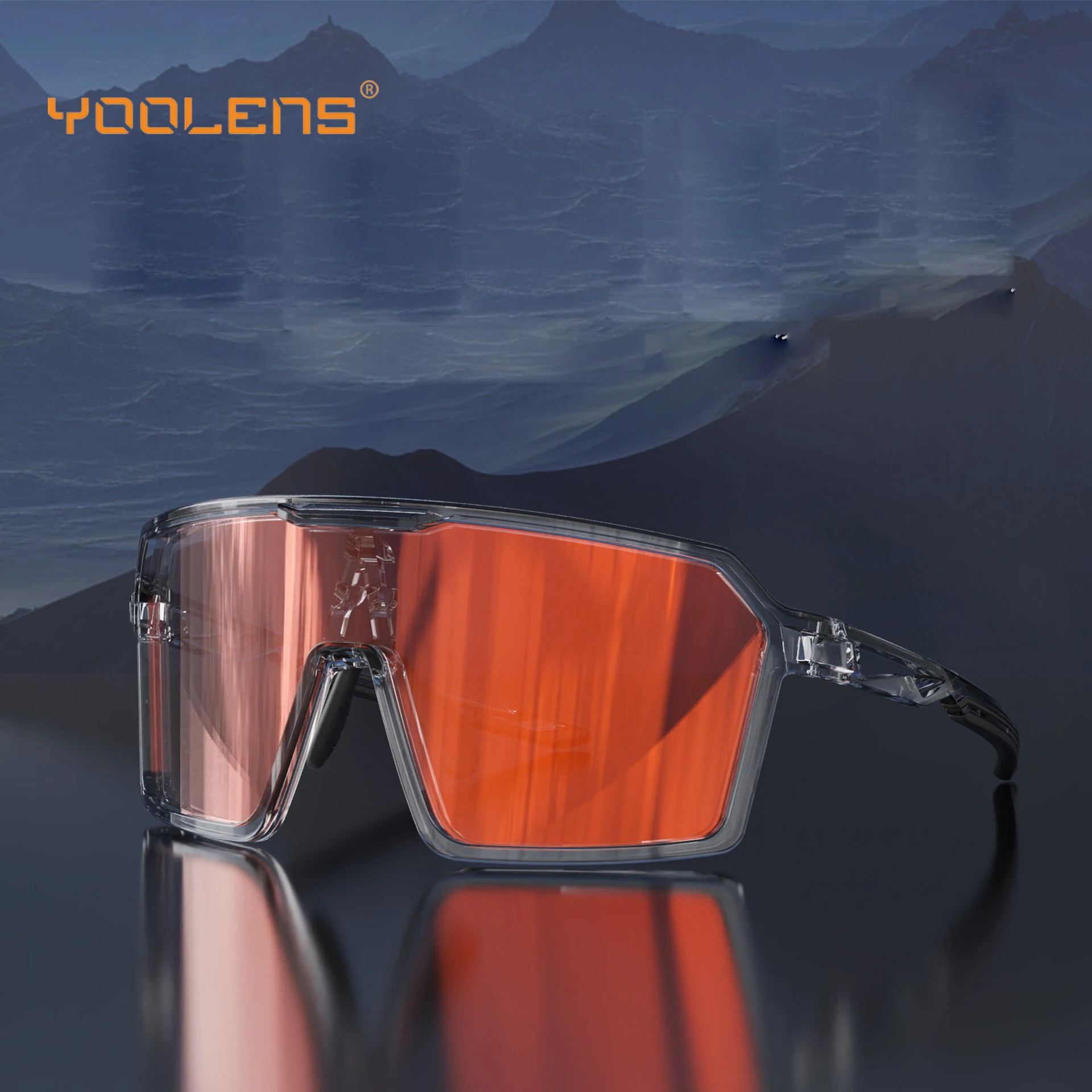 

Солнцезащитные очки YOOLENS New Fashion с фотохромными прозрачными линзами из поликарбоната, оправа TR90, спортивные очки для горного велосипеда, модель Y129