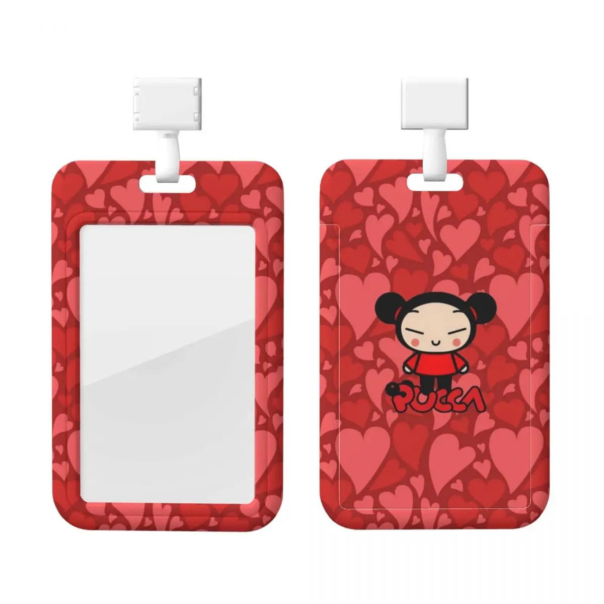 

Custom Cute Cartoon P-Pucca Film Card Badge Holder Card Holder Men Women Neck Strap ID Credential Holder Engineers