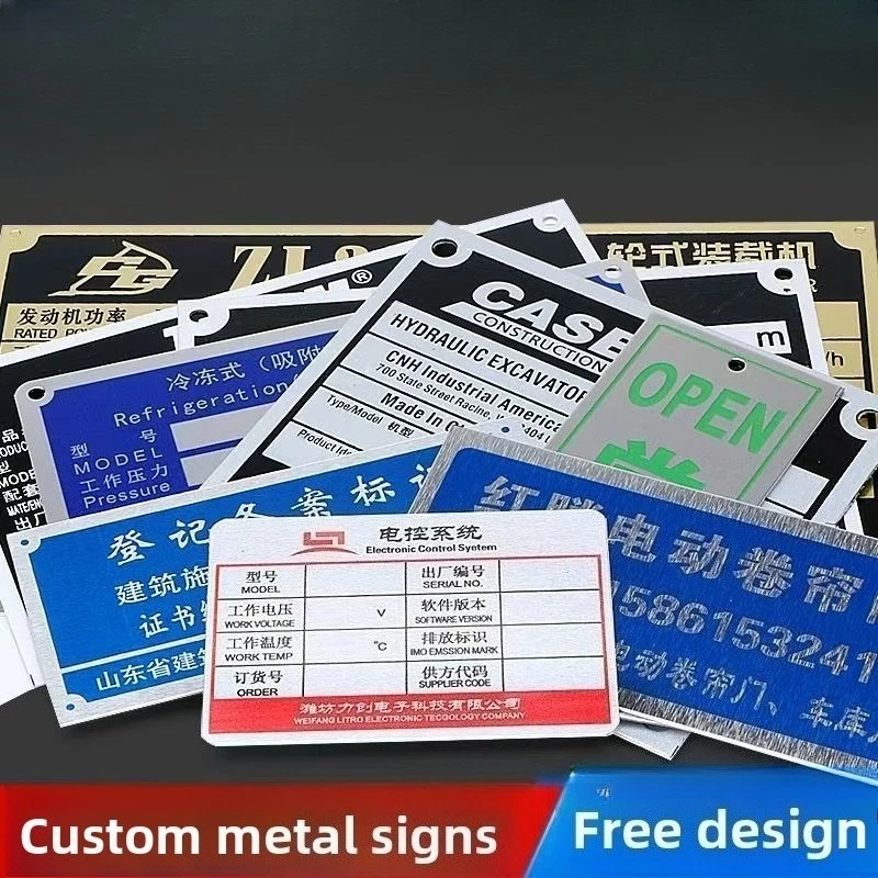 Placas de Identificación de Vehículos Personalizadas Grabadas en Aluminio para Remolques, VIN, Chasis, Coches, Motos, Caravanas, RV, Accesorios para Campers