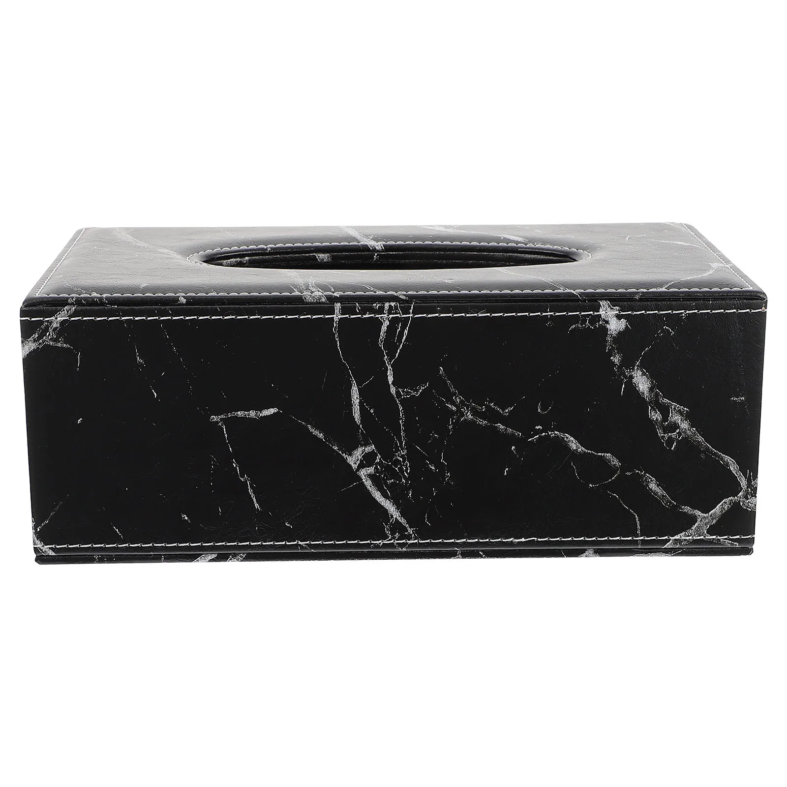 

1Pcs Marble Texture Tissue Holder Car Napkin Dispenser Desktop Bathroom Office Tissue Storage Box Marble Napkin Holder