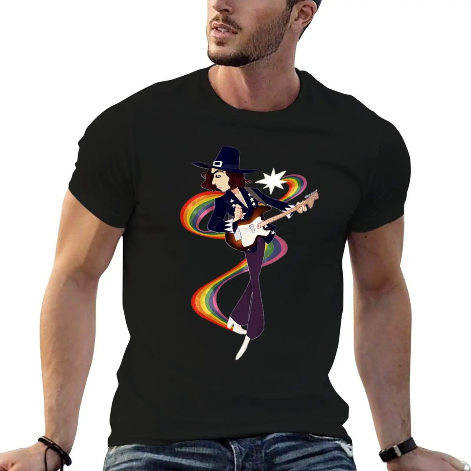 Deep Purple Fitted Scoop T-Shirt vintage t shirts anime figures cute tops T-shirt men