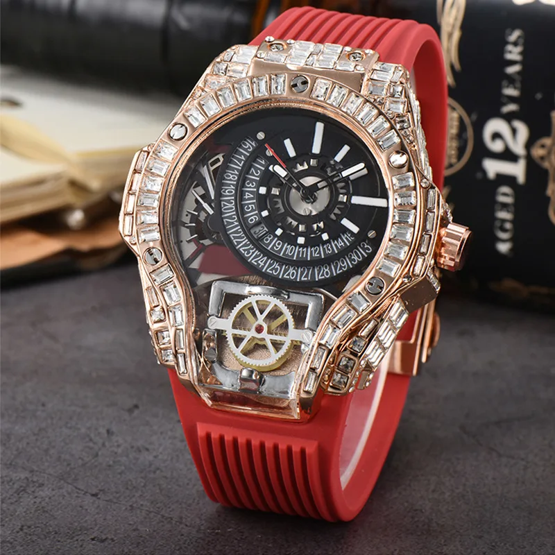 2024New Monster Mei Jason Stanson Same Diamond Fashion Large Dial Men's Watch Factory Direct Supply