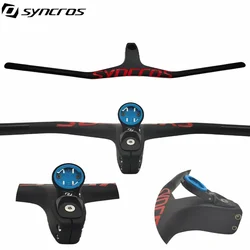 SYNCROS Mtb Handlebars And Stem 28.6mm-17Degree Carbon Integrated Cockpit Handlebar For Mountain Bike 660~800mm Bicycle Parts