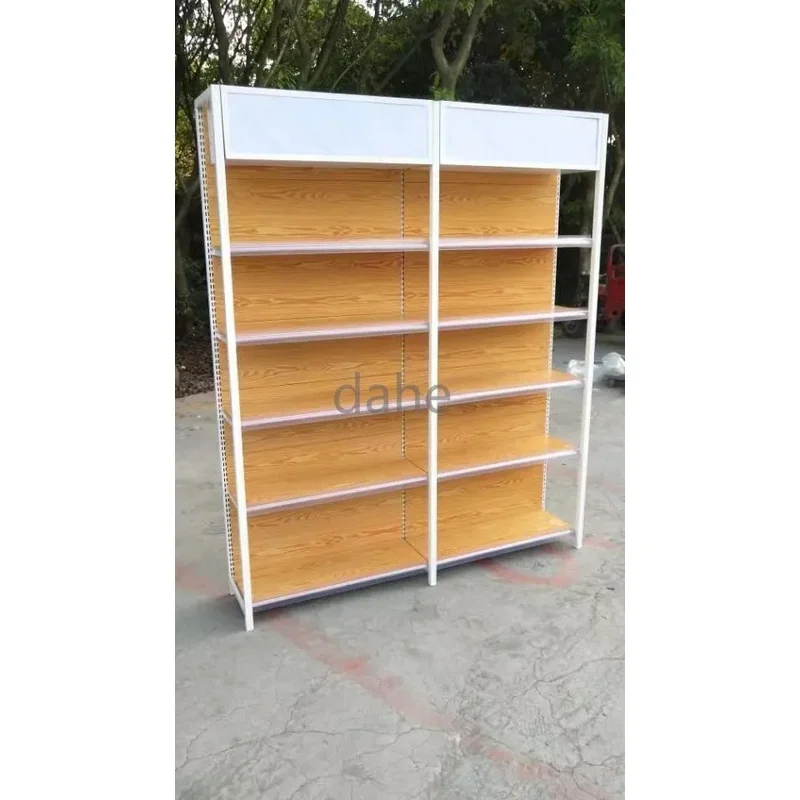 custom.Single-sided Display Supermarket Shelves Convenience Storage Stacking Racks Shelves