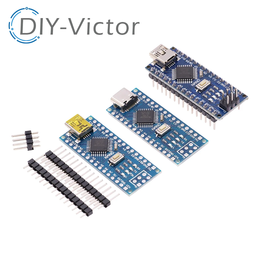 Mini TYPE-C USB CH340 Nano 3.0 ATmega328P Controller Board Compatible For Arduino CH340C USB Driver V3.0 ATmega328