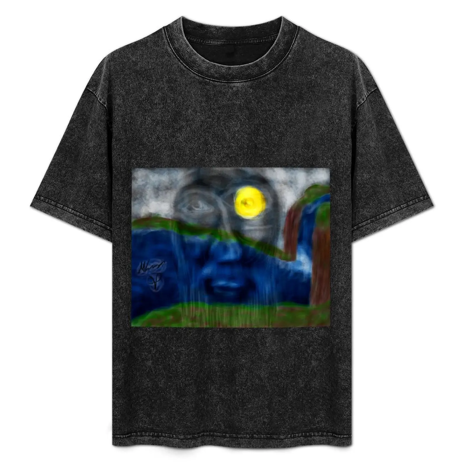 

Face in the World T-Shirt Casual Everyday Short Sleeve T-Shirt