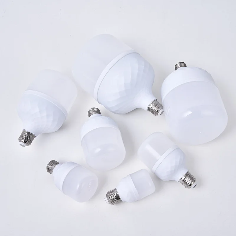 LED لمبة مصباح توفير الطاقة لمبة إضاءة E27 5 واط 10 واط 15 واط 20 واط 30 واط 40 واط 50 واط 60 واط 80W220V الأبيض 6000 كيلو مصلحة الارصاد الجوية الإضاءة مصباح لغرفة المعيشة