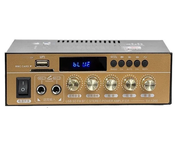 

Brand New Top Version High-Power HiFi Amplifier Bluetooth 5.4 Home Lossless 12V Card Slot USB Flash Drive Radio Receiver